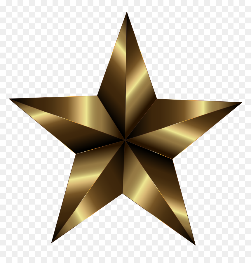 Prismatic Star 20 By @gdj, Prismatic Star 20, On @openclipart - Brown Star Png, Transparent Png - metallic png