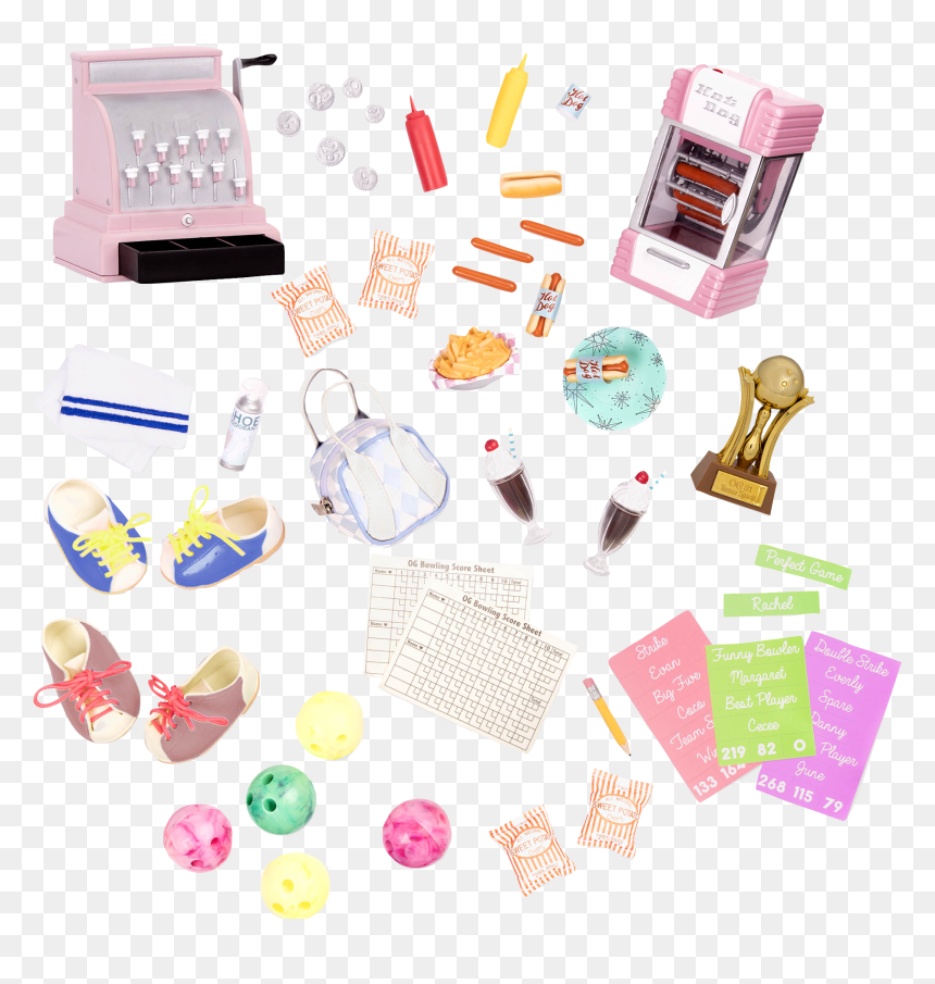Our Generation Bowling Alley Set, HD Png Download - vintage filter png