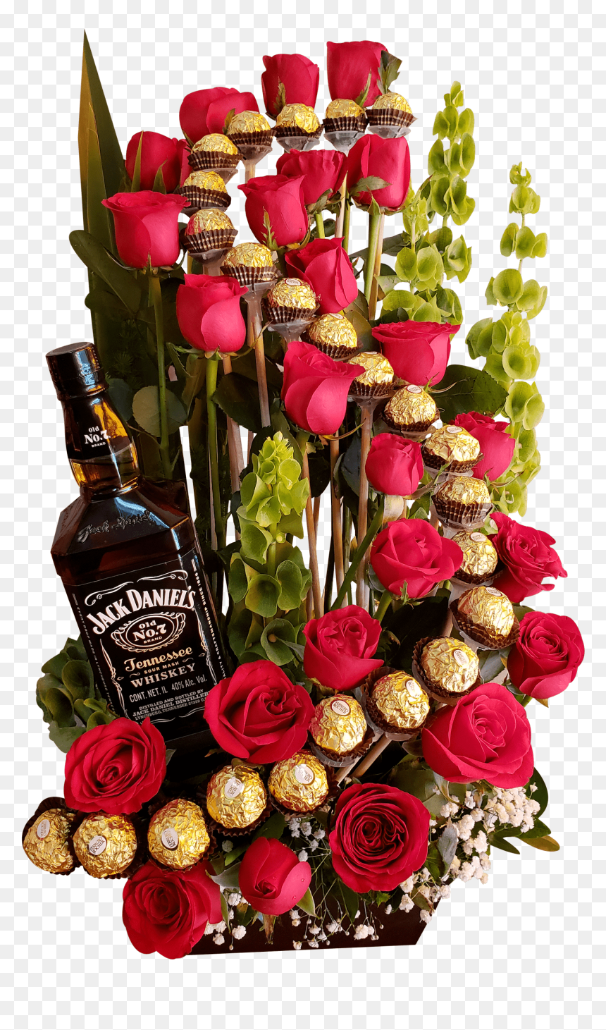 Regalo Rosas Y Chocolates, HD Png Download - ramo de rosas png