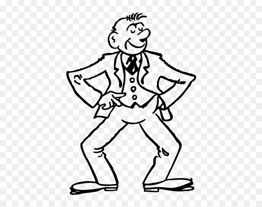 Proud Cartoon Man Png Icons - الفرق بين Director And Manager, Transparent Png - cartoon man png