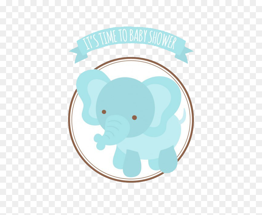 African Bush Elephant Infant Elephantidae Baby Shower - Indian Elephant, HD Png Download - baby shower elephant png