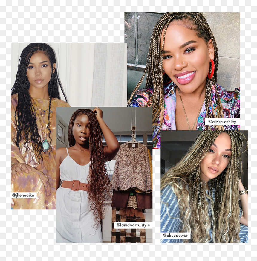 Girl, HD Png Download - braids png