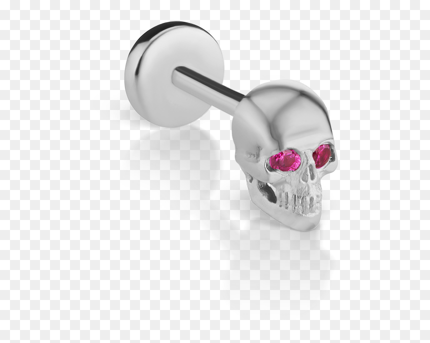 Earrings, HD Png Download - gold skull png