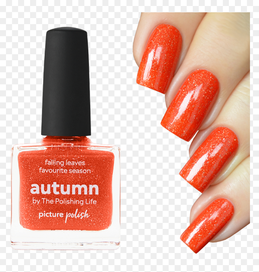 Nail Polish Autumn, HD Png Download - falling glitter png