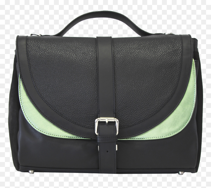 Schultertasche Leder Schwarz Metallic Grün Blackbeard - Messenger Bag, HD Png Download - metallic png