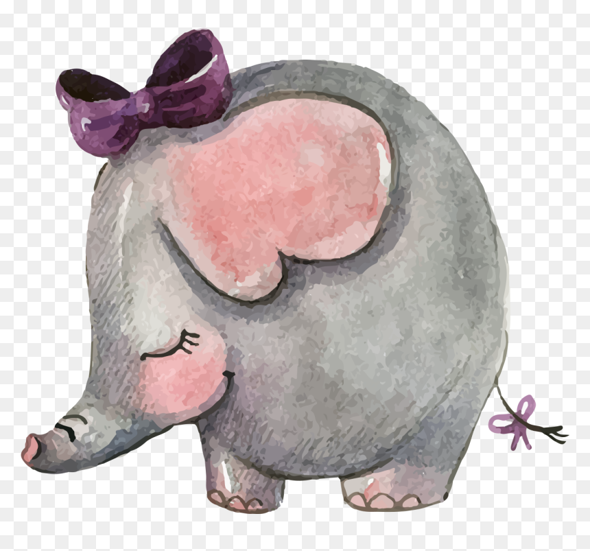 Drawings For Mothers Day, HD Png Download - baby shower elephant png
