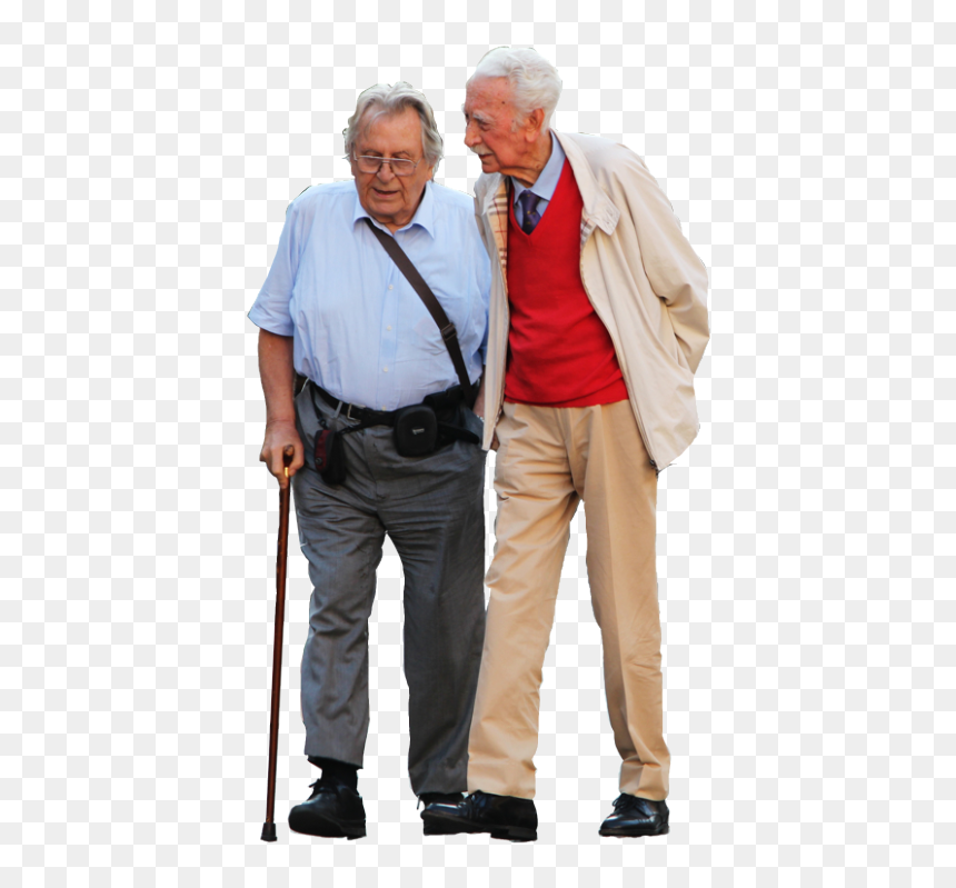 Thumb Image - Old People Walking Png, Transparent Png - elderly png