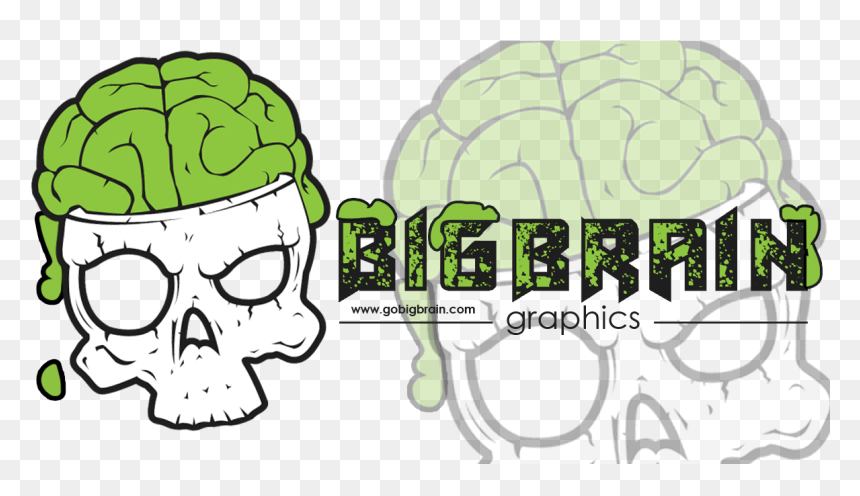 Girly Woman Pink Camouflage Camo Patterns Big Brain - Skull, HD Png Download - brain cartoon png