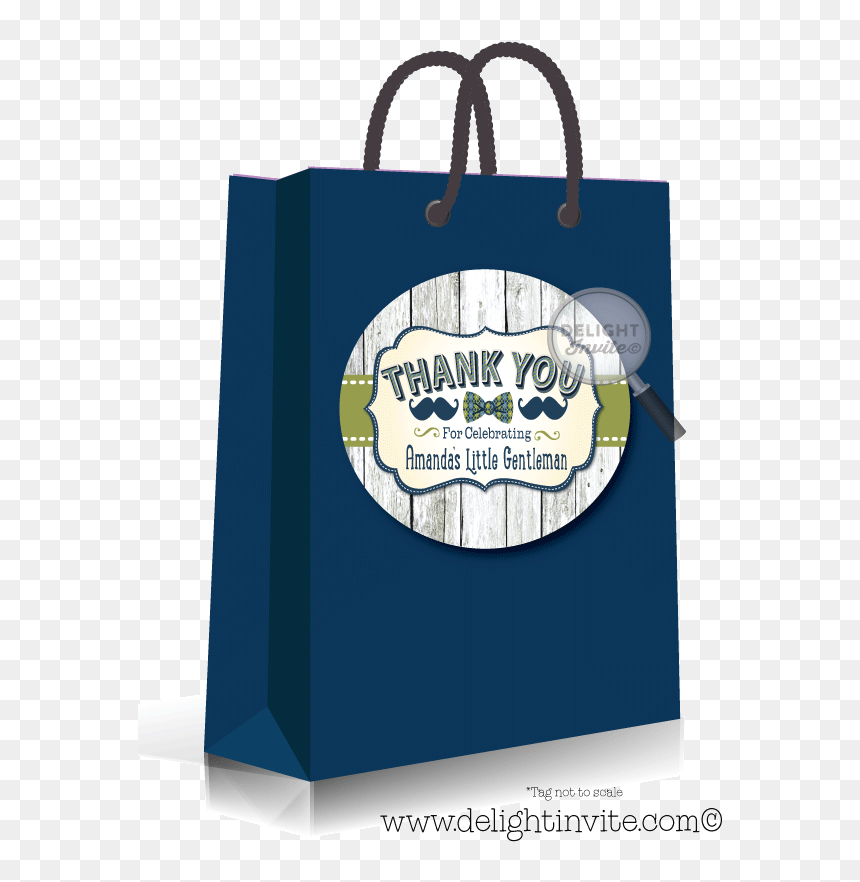 Hipster Boy Mustache And Bow Tie Baby Shower Sticker - Tote Bag, HD Png Download - hipster mustache png