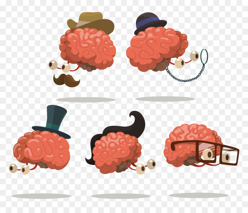 Brain Cartoon Euclidean Vector Clip Art - Cartoon, HD Png Download - brain cartoon png