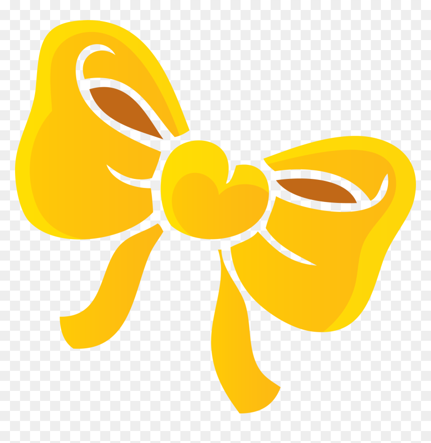 Graphic Free Download Drawing Cartoon - Yellow Ribbon Cartoon Png, Transparent Png - laço png