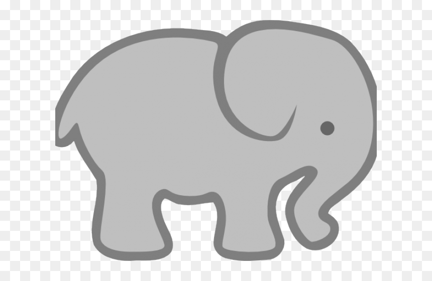 Baby Elephant Baby Shower - Elephant Clip Art, HD Png Download - baby shower elephant png