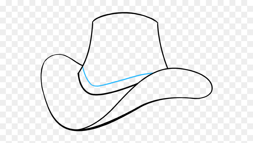 Easy To Draw Hat, HD Png Download - cowgirl hat png
