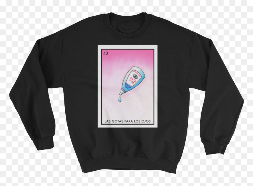 Las Gotas Para Los Ojos Unisex Crewneck Mockup Front - Selena Ugly Christmas Sweater, HD Png Download - gotas png