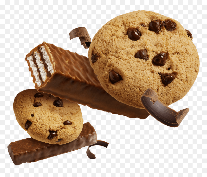 Cookies And Wafers - Chocolate, HD Png Download - baked goods png
