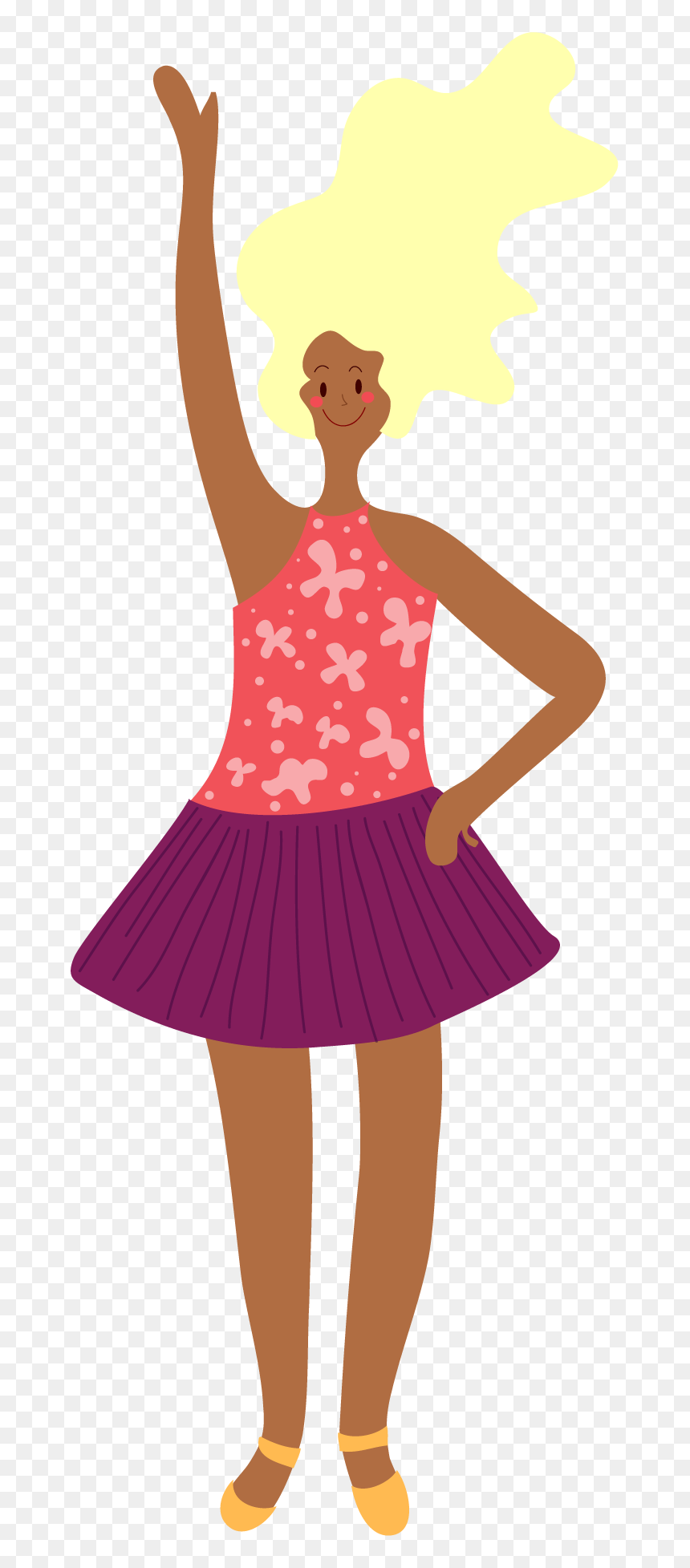 Illustration, HD Png Download - dancing girl png