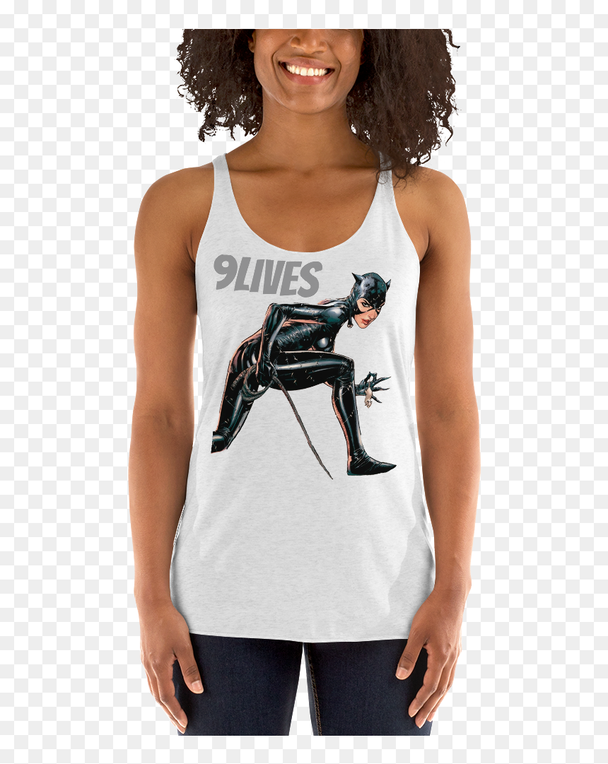 Transparent Cat Woman Png - Sleeveless Shirt, Png Download - cat woman png