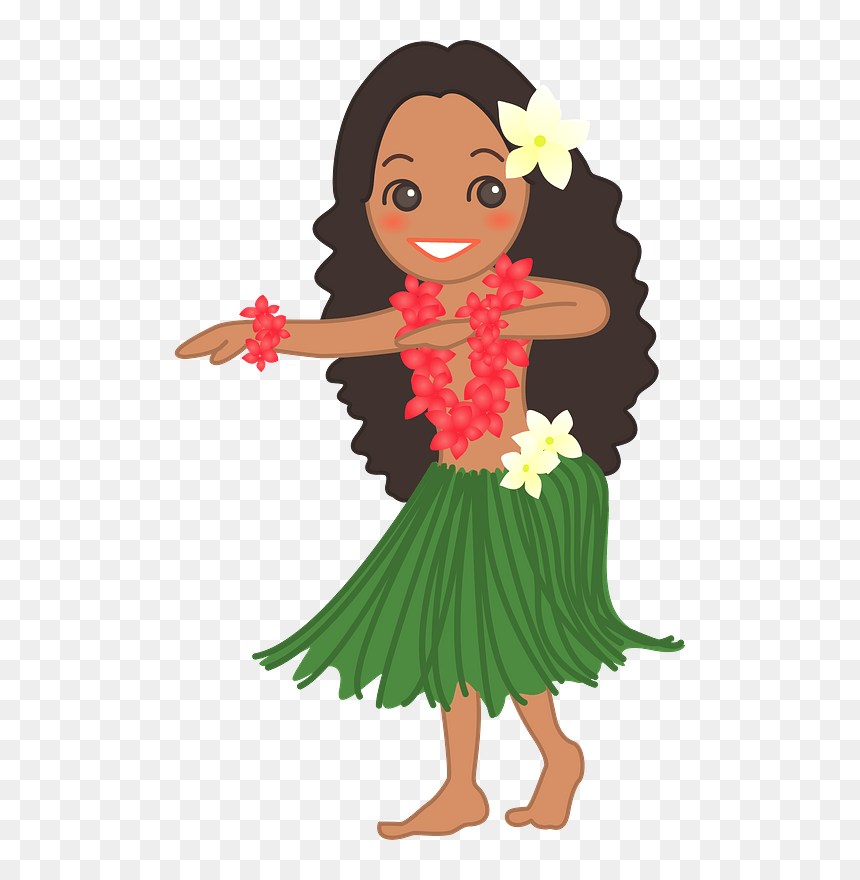 Hula Dance Girl Clipart - Clip Art Hula Dancer, HD Png Download - dancing girl png