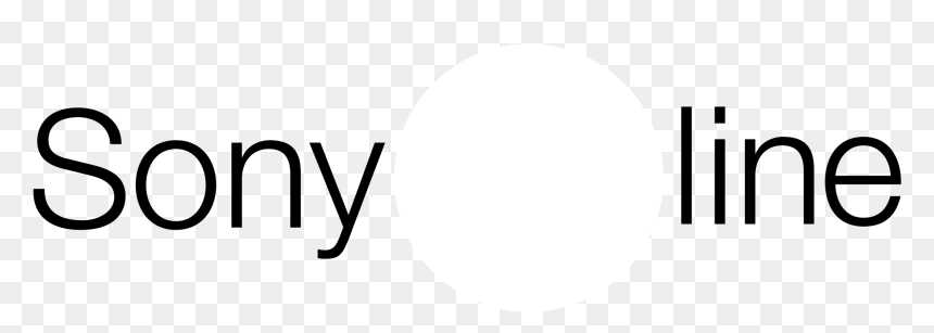 Sony On Line Logo Black And White - Anga, HD Png Download - sony logo white png