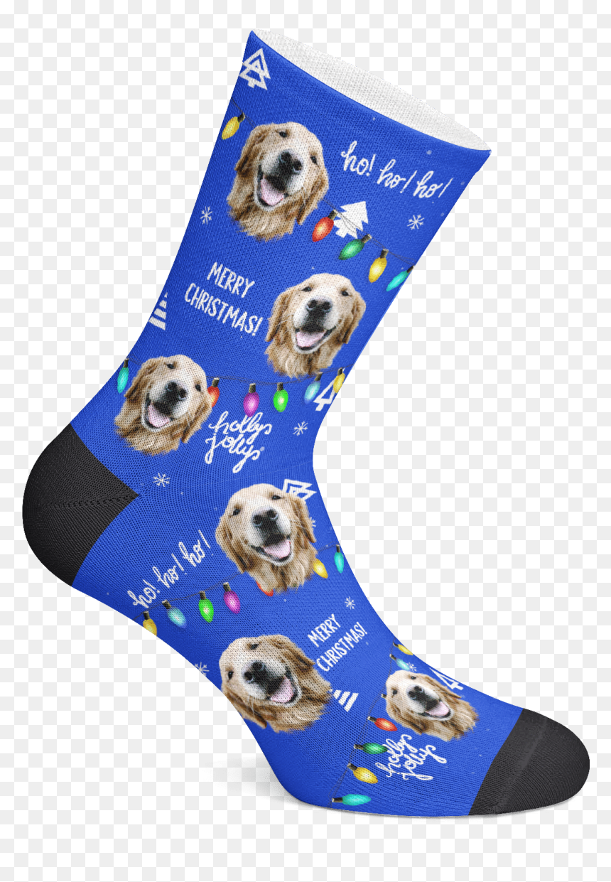 Custom Photo Socks, HD Png Download - christmas lights.png