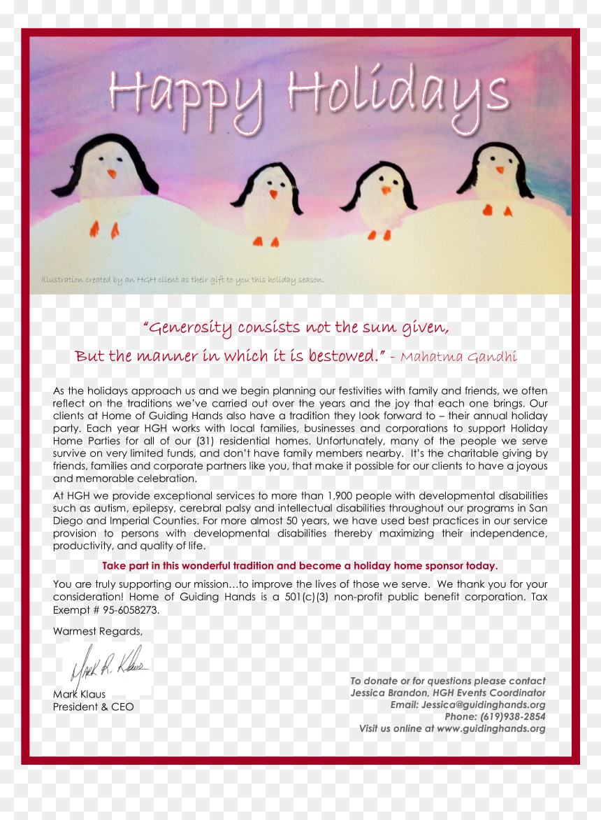 Holiday Party Penguins - Penguin, HD Png Download - holiday party png