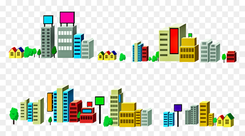 빌딩 인포 그래픽 Png, Transparent Png - edificios png