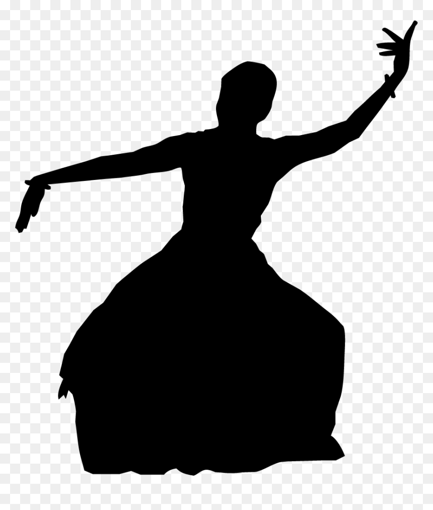 Silhouette, HD Png Download - dancing girl png