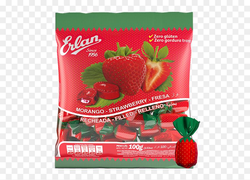 11, Chocolate - Bala Erlan Morango, HD Png Download - balas png