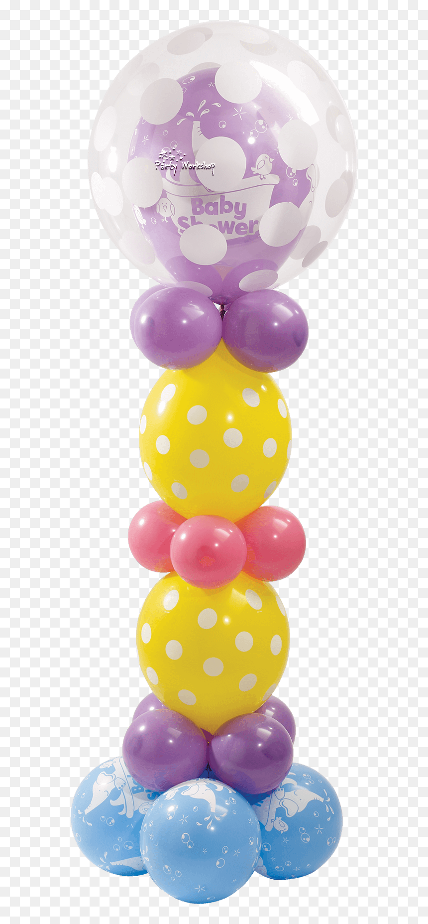 Balloon, HD Png Download - baby shower elephant png