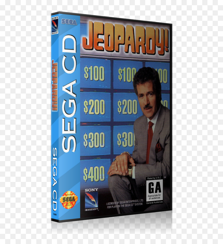 Jeopardy Replacement Retro Gaming Case - Sega Cd, HD Png Download - jeopardy png