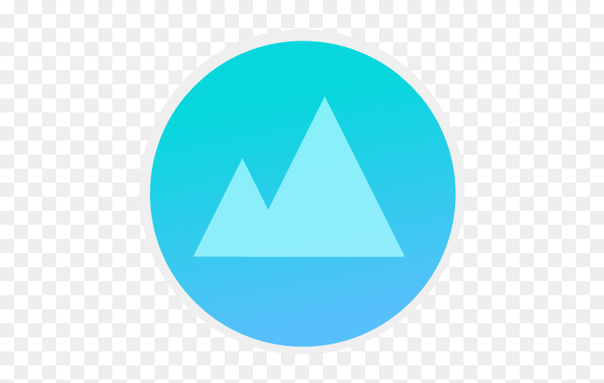 Icon 1280 Mountains - Circle, HD Png Download - png mountains