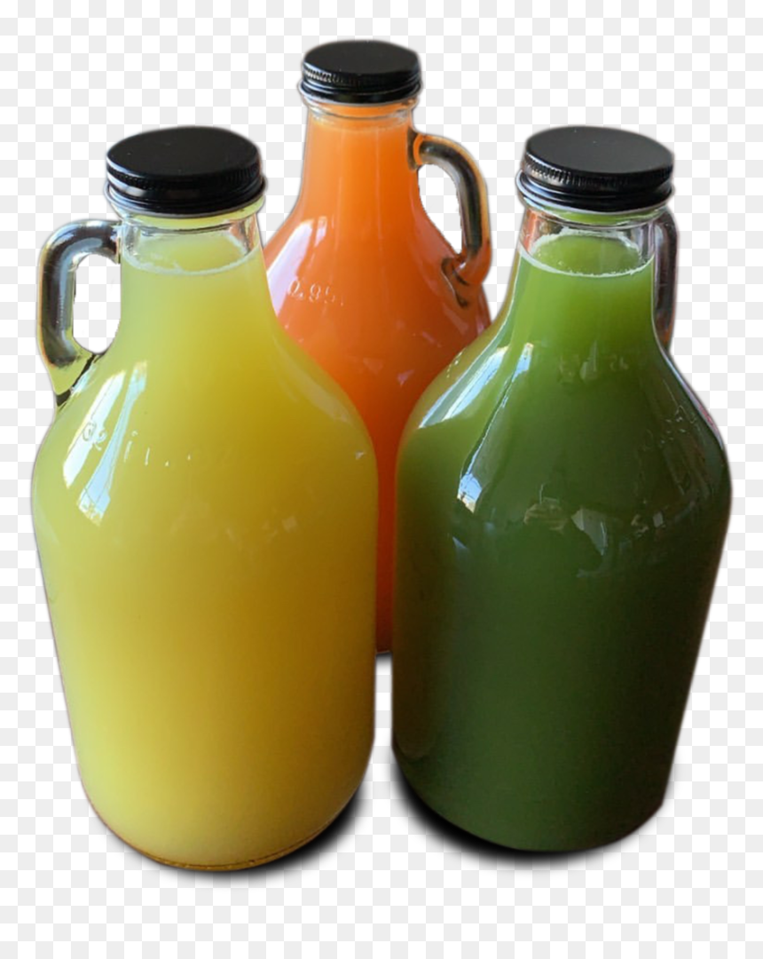 Juice Growlers - Glass Bottle, HD Png Download - juices png