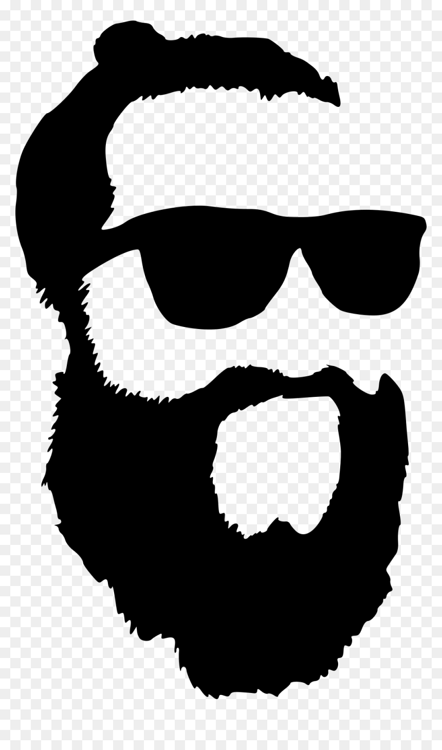 Png File Size - Beard Silhouette, Transparent Png - beard png transparent