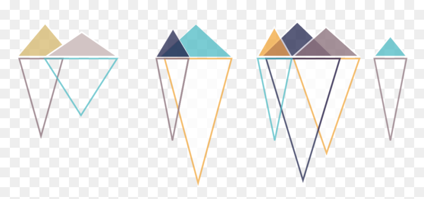 Mountains Icebergs Transparent Background - Triangle, HD Png Download - png mountains