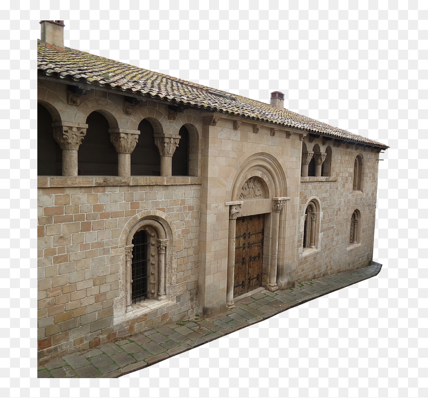 Old Stone House Png, Transparent Png - old building png