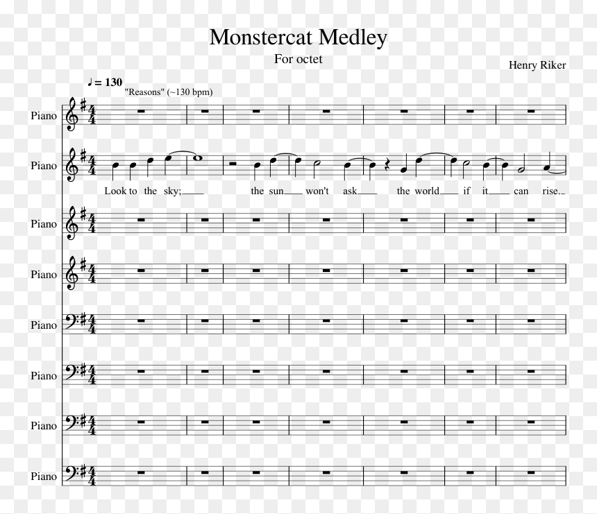Sheet Music, HD Png Download - monstercat png