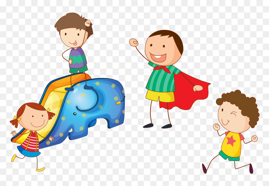 Aprendizaje Y Desarrollo Motor, HD Png Download - kids playing clipart png