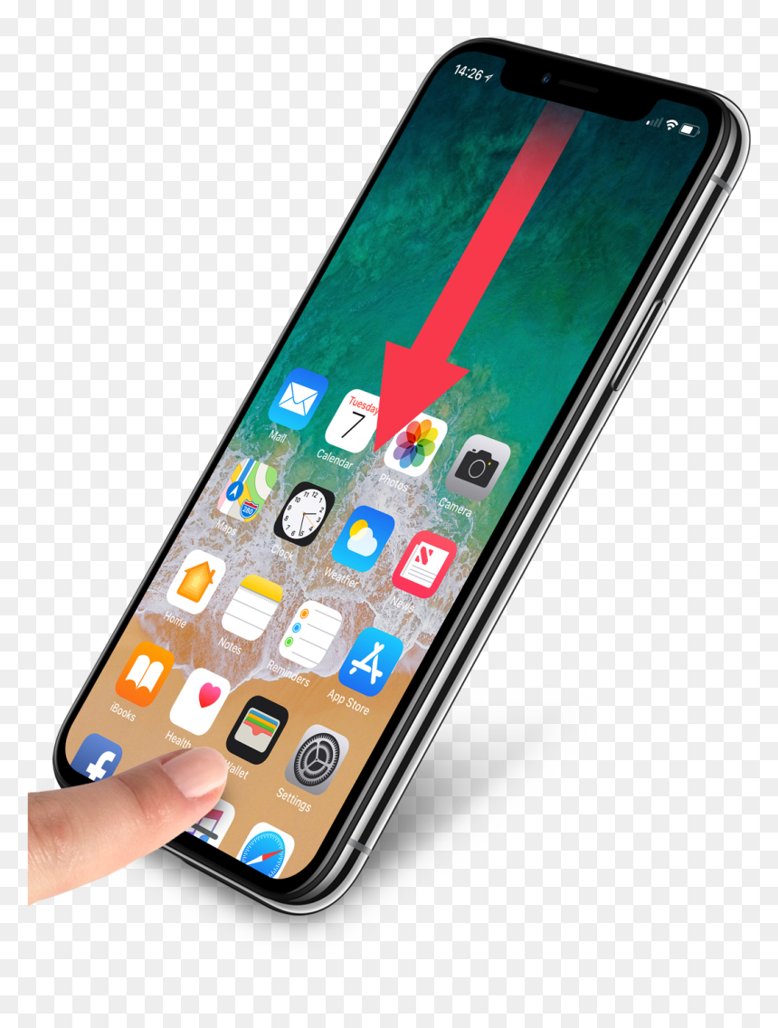 Open Notes In Iphone X, HD Png Download - iphone camera screen png