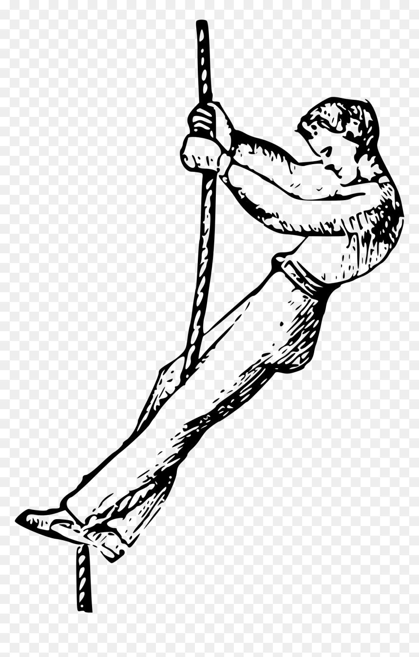 Climbing A Rope Png, Transparent Png - rope line png