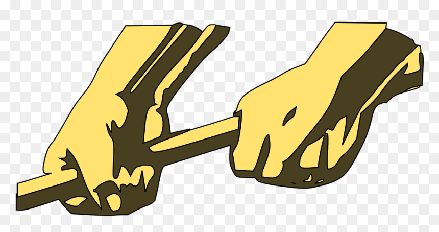 Two Hands Holding An Axe, HD Png Download - cartoon hands png