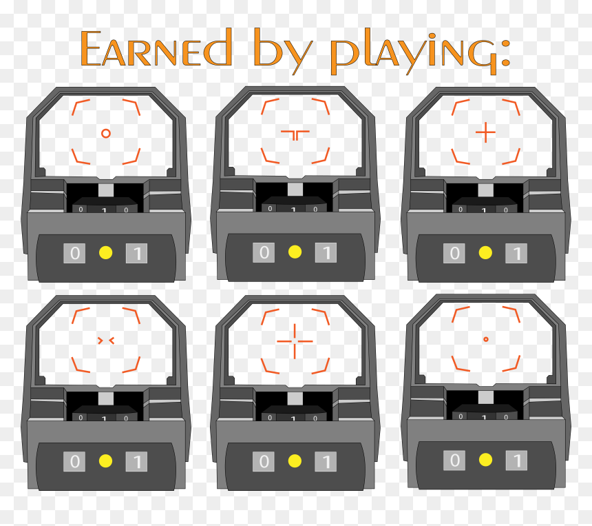 Clip Art, HD Png Download - red dot sight png
