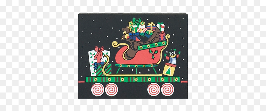 Wooden Block, HD Png Download - santas sleigh png