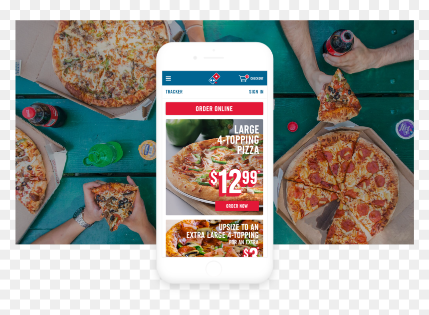 California-style Pizza, HD Png Download - domino's logo png