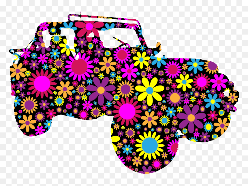 Bold Graphic Flower Illustrations Vector, HD Png Download - flowers silhouette png