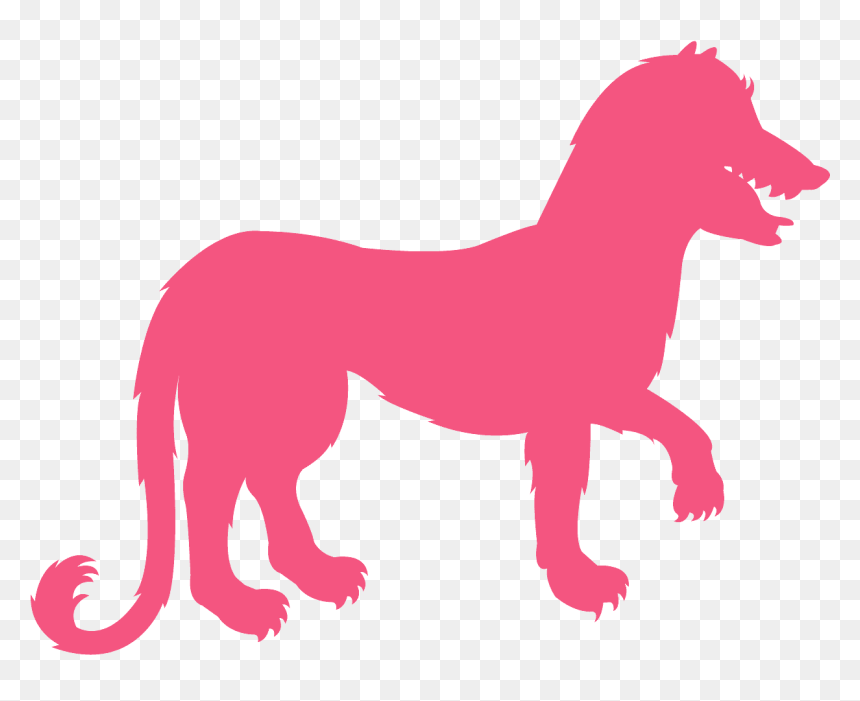Dog Yawns, HD Png Download - beauty and the beast silhouette png