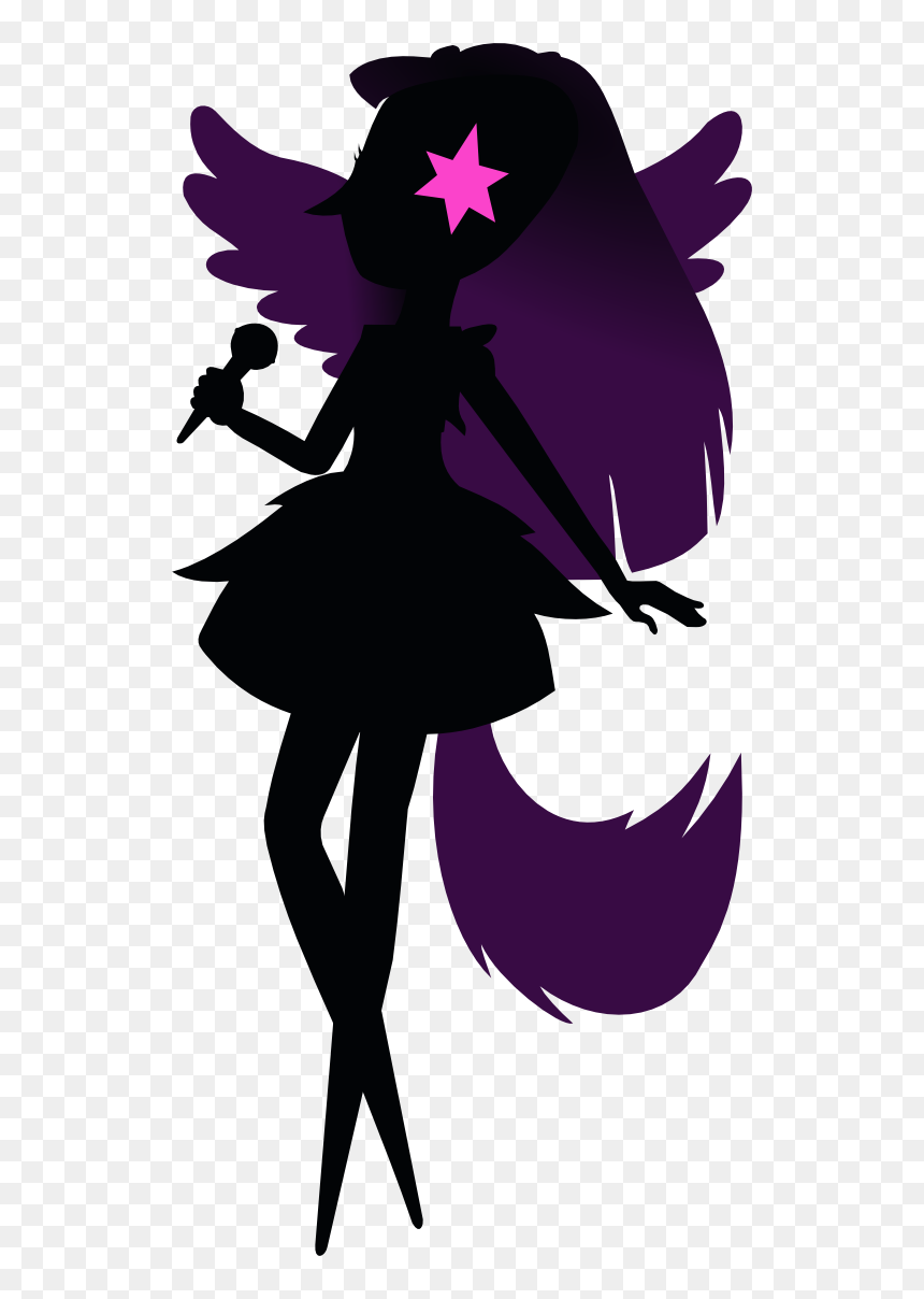 Twilight Sparkle Equestria Girl Silhouette, HD Png Download - beauty and the beast silhouette png