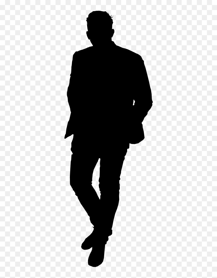 Kid Running Silhouette, HD Png Download - standing silhouette png