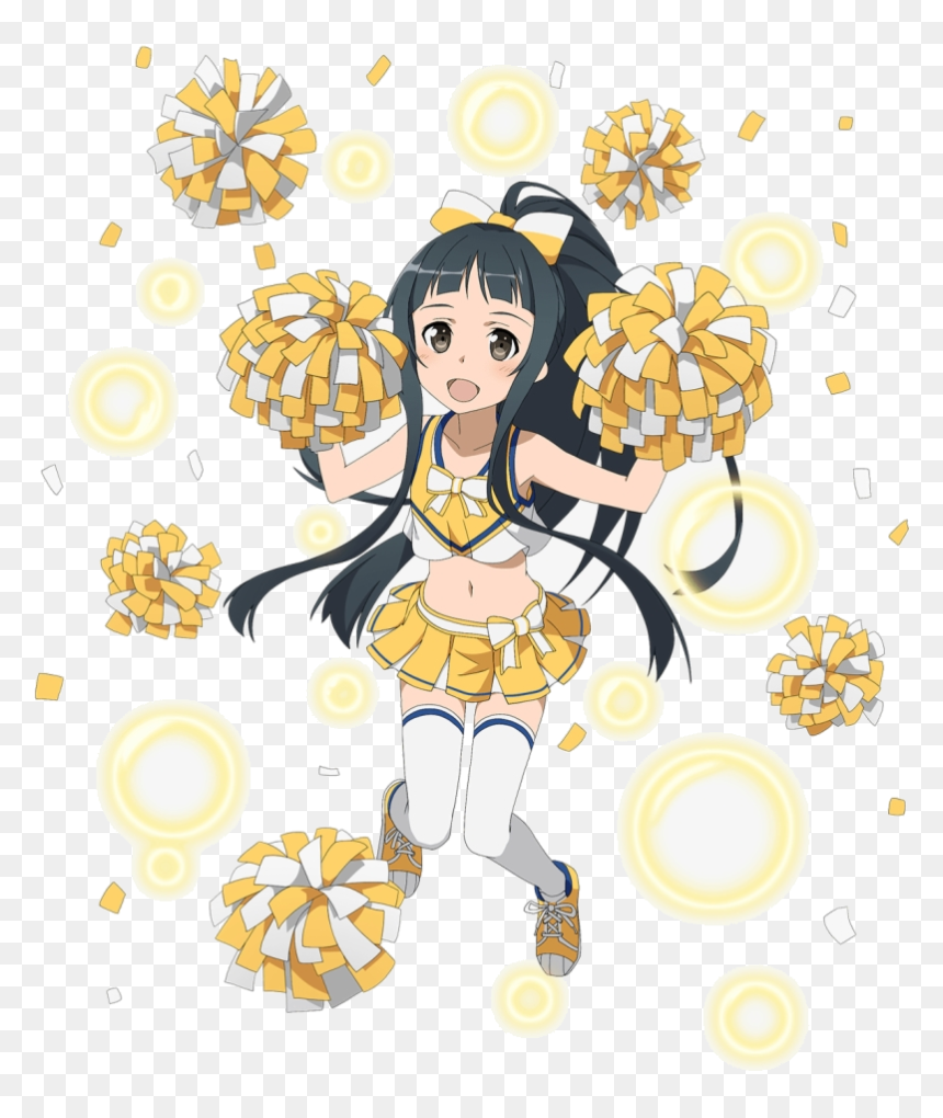 Sword Art Online Memory Defrag Yui, HD Png Download - cheerleader clipart png