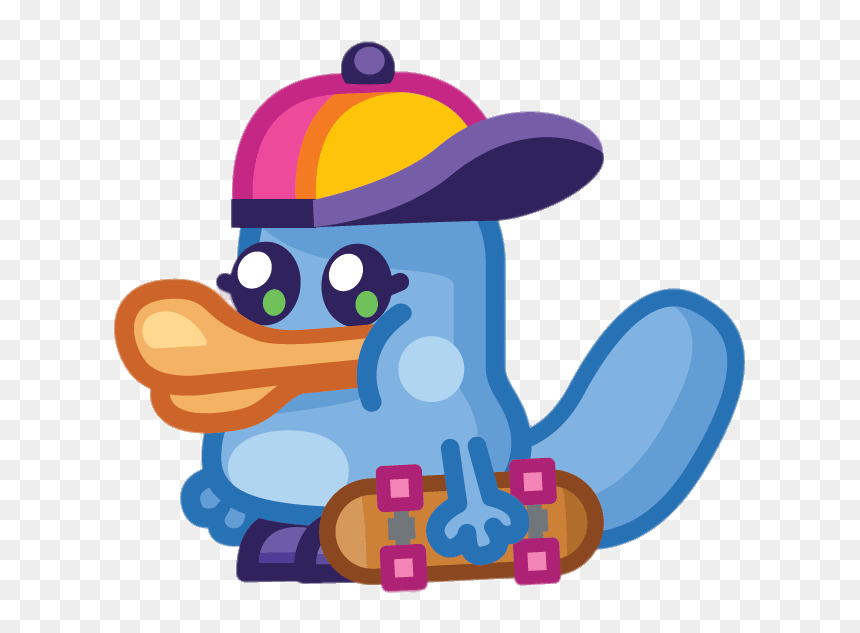 Lips The Duck-billed Brattypus Clip Arts - Moshi Monsters Duck, HD Png Download - cartoon lips png