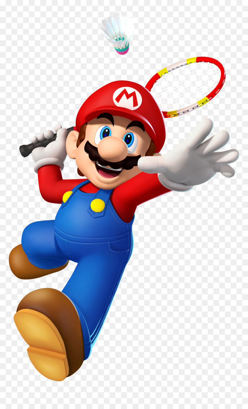 Mario Playing - Super Mario Badminton, HD Png Download - mario transparent png